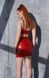 Спокусливий латексний комплект одежі червоного кольору 2124, XS 2124 фото 2