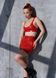 Спокусливий латексний комплект одежі червоного кольору 2124, XS 2124 фото 3